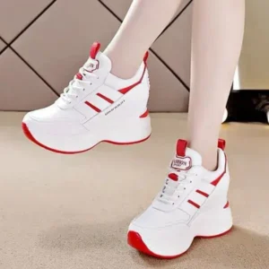 Mukeshhousehold Women Fashion Platform Lace-Up Sneakers