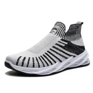 Mukeshhousehold Men'S Fashion Mesh Breathable Lightweight Stripe Sneakers