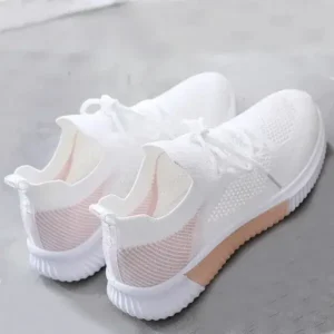 Mukeshhousehold Women Fashion Color Blocking Breathable Sneakers