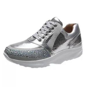 Mukeshhousehold Women Fashion Rhinestones Sneakers