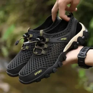 Mukeshhousehold Men Fashion Mesh Wear-Resistant Hiking Sneakers