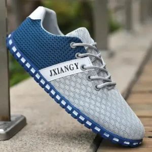 Mukeshhousehold Men Casual Color Matching Breathable Mesh Flat Shoes