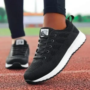 Mukeshhousehold Women Casual Lace-Up Design Mesh Breathable Sneakers