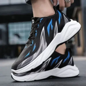 Mukeshhousehold Men Fashion Color Matching Breathable Running Sneakers