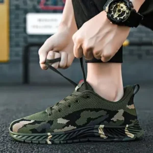 Mukeshhousehold Men'S Casual Mesh Breathable Camouflage Sneakers