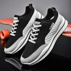 Mukeshhousehold Men'S Casual Color-Block Mesh Breathable Soft-Soled Sneakers