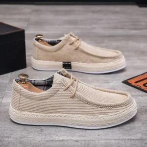 Mukeshhousehold Men'S Fashion Breathable Stripe Canvas Shoes