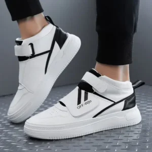 Mukeshhousehold Men'S Fashion Thick-Soled Breathable Pu Stitching Sneakers