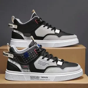 Mukeshhousehold Men'S Fashion High Top Color Block Sneakers