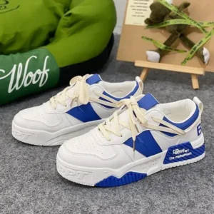 Mukeshhousehold Men'S Fashion Color Block Pu Platform Sneakers