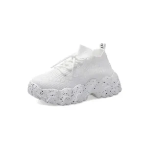 Mukeshhousehold Women Casual Mesh Breathable Platform Sneakers