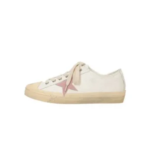 Mukeshhousehold Women Fashion Casual Lace-Up Pink Star Sneakers