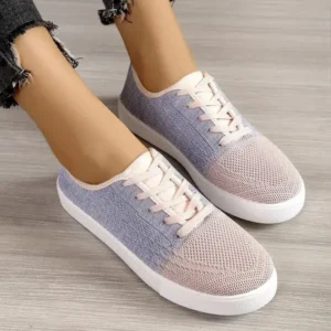 Mukeshhousehold Summer Women Fashion Casual Fly-Woven Mesh Breathable Sneakers