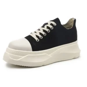 Mukeshhousehold Women Casual Breathable Low Top Canvas Platform Shoes