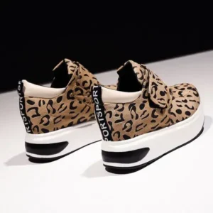 Mukeshhousehold Women Fashion Wedge Leopard Leopard Sneakers